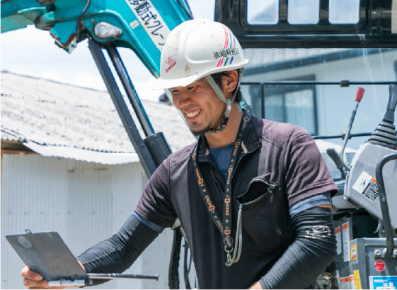 管理から現場工事まで一貫してやるから、完成の喜びが大きい。